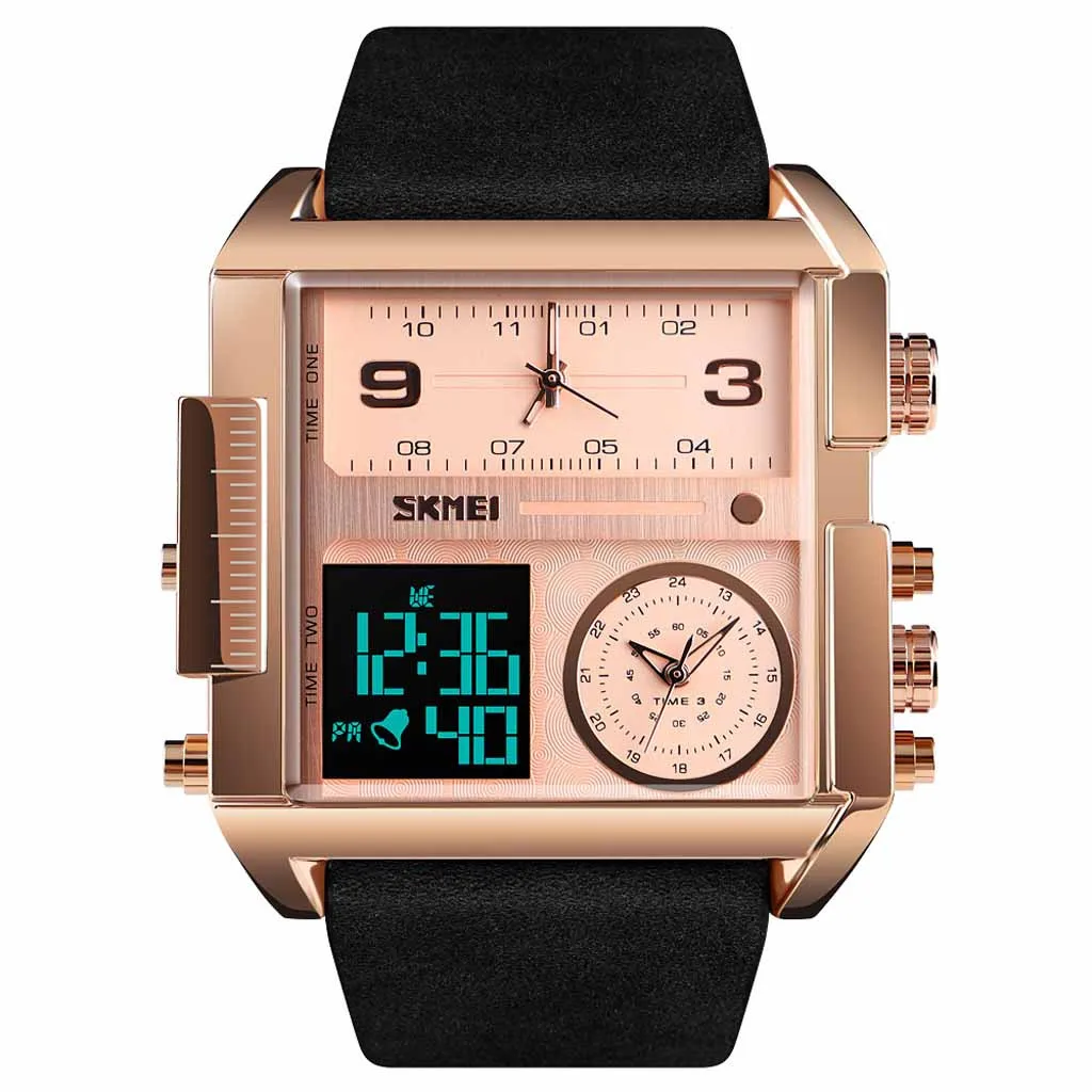 

ISHOWTIENDA Men's Watch Waterproof NEW Multi Function Sports Waterproof Watch Square Fashion Electronic Watch High Quality 2019