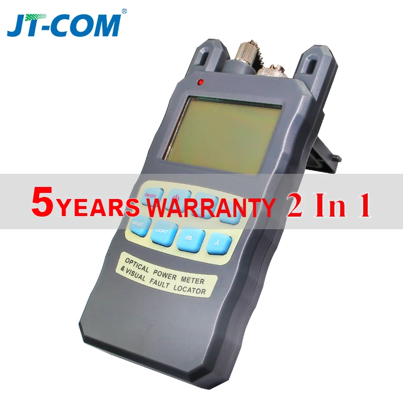 

2 in 1 Fiber Optical Power Meter Optic Cable Tester Visual Fault Locator FTTH Tool Kit 10KM Red Laser Light Source 10mW SC/FC/ST
