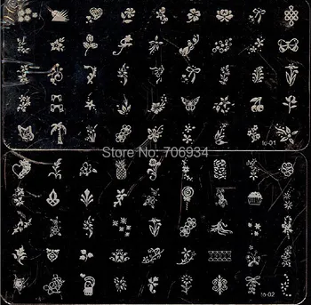 

Nail Stamping Plates stamper 2Pcs Konad Stamp Image Plate Stamping Nail Art DIY Image Plate Template