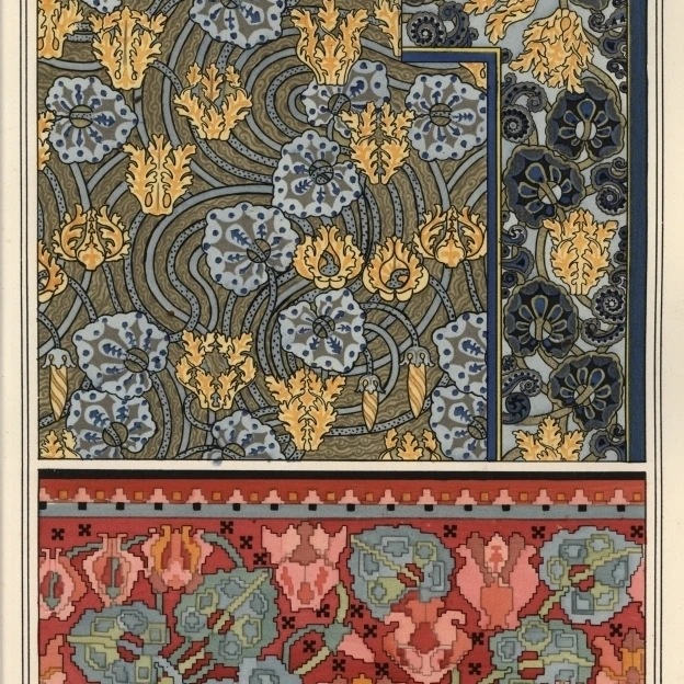 Cyclamen Persicum Plant As Motif In Designsa Poster Print By ® Florilegius Mary Evans (24 X 36)