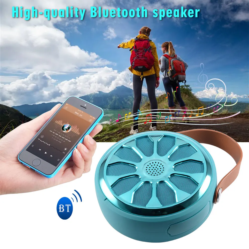 Портативный стерео Bluetooth динамик беспроводной водонепроницаемый фонарик