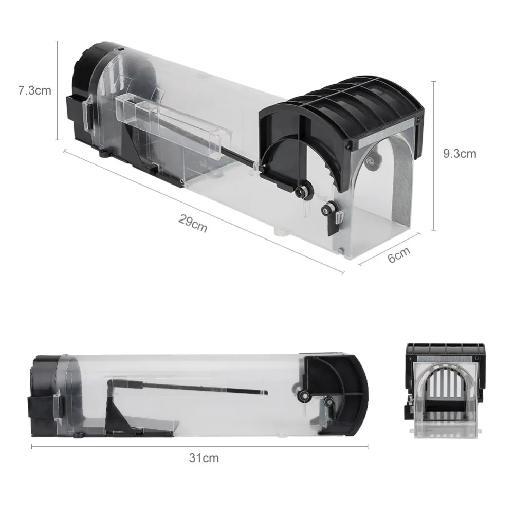 Многоразовая не ядовитая ловушка для мышей, крыс, мышей, мышей, ловушка для мышей, ловушка для грызунов, Ловушка с приманкой, безопасная клетка для использования в саду