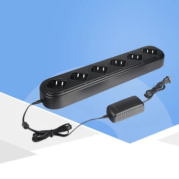 

Single Row Six Way Universal Rapid Charger for Walkie Talkie Baofeng BF 5r 5RA 5RB Two Way Ham Radio C9042A