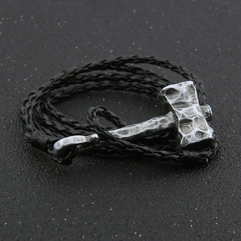 

Men Scandinavian Viking bracelet Odin 's Symbol of Norse Viking thor hammer Warrior Slavic Norway Valknut