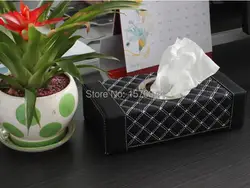 1 шт. старший вино ткани combo коробка Kleenex накачки высокого класса бумагой коробка для хранения автомобиль двойного назначения красный белый