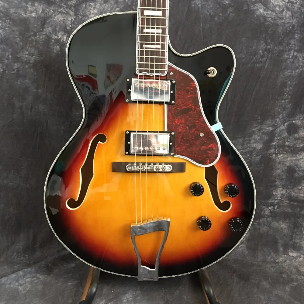 Top Selling Vintage Sunburst L5 Electric Jazz Guitars With Gold Hardware China OEM Guitarra Left Handed Custom Available Top Selling Vintage Sunburst L5 Electric Jazz Guitars With Gold Hardware China OEM Guitarra Left Handed Custom Available