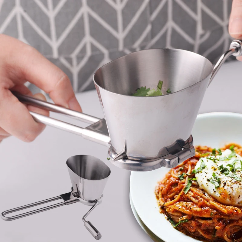 

OLOEY Kitchen Manual Chopper Stainless Steel Vanilla Shredder Multi-function Grinder Parsley Vegetable Feeder Coriander Gadget