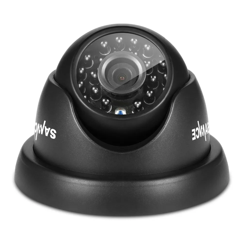 SANNCE 4 шт купольная 720P CCTV камера IR Night IP66 1.0mp CCTV камера видеонаблюдения с 4 шт 60ft BNC КАБЕЛИ