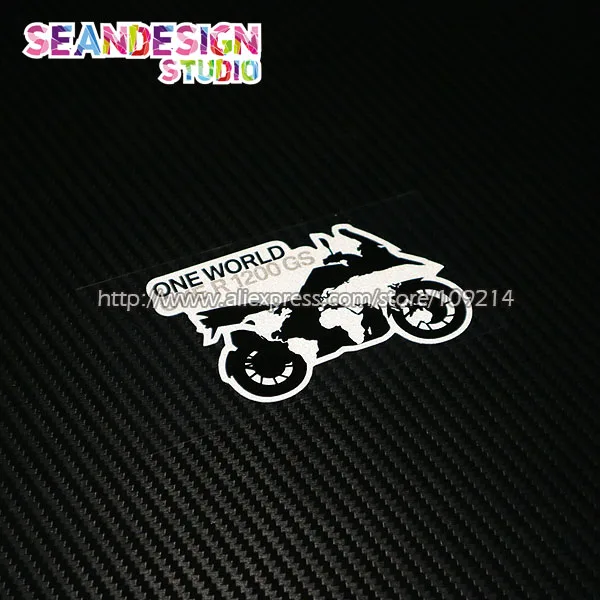 

For BMW GS Adventure F700GS F800GS R1150 R1200GS ADV ONE WORLD ONE GS helmet motorcycle Stickers moto Decals Waterproof 22