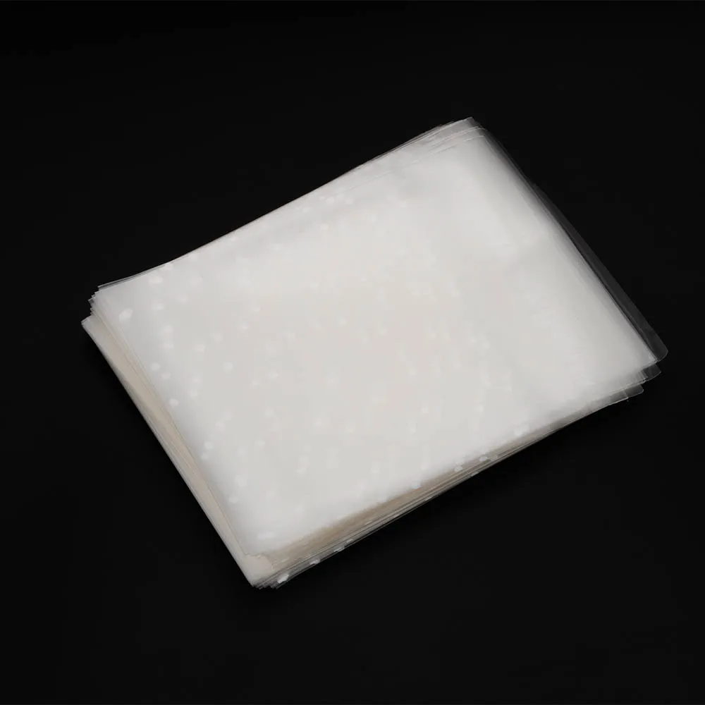 

100 Pcs/Set Plastic Transparent Dot Candy Cookie Dessert Packing Bag Wedding Birthday Party Supplies Self Adhesive Bag