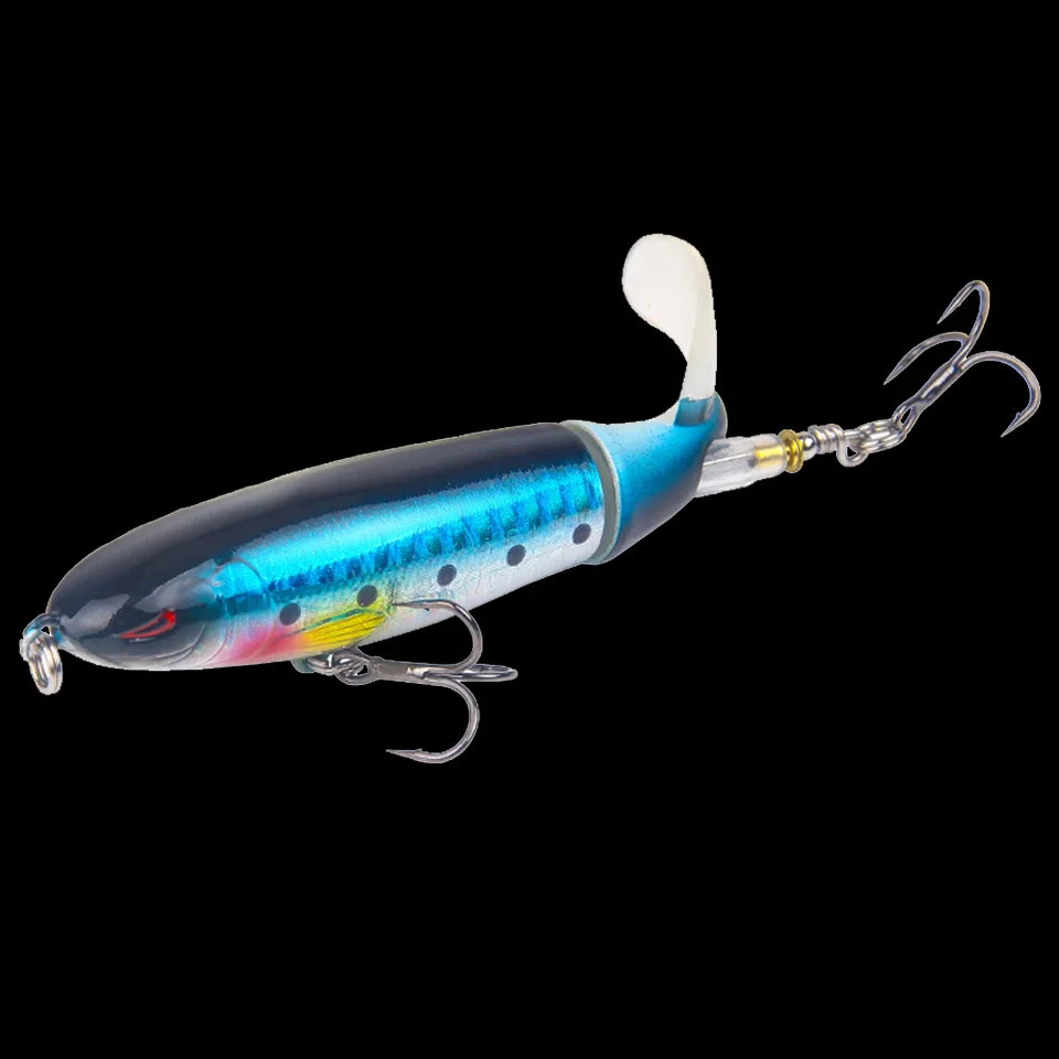 В коробке Качество Whopper Plopper 10 см/13 г Искусственная верхняя жесткая приманка для рыбалки воблер вращающийся мягкий хвост рыболовные снасти - Цвет: F8