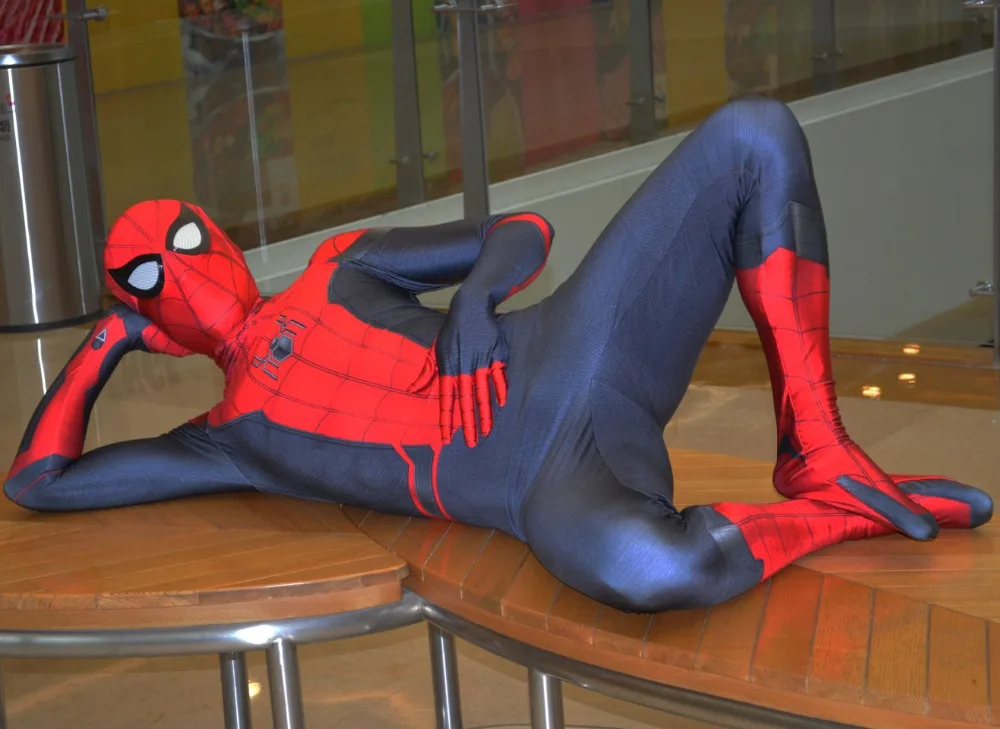 Классический костюм Человека-паука для дома костюм Спайдермен костюмы супергероя Косплей Костюм для взрослых/детей