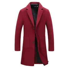 Высокое качество,, мужская мода, зимняя ветровка, куртки, Мужское пальто, мужской облегающий Тренч, длинный Тренч, пальто для мужчин