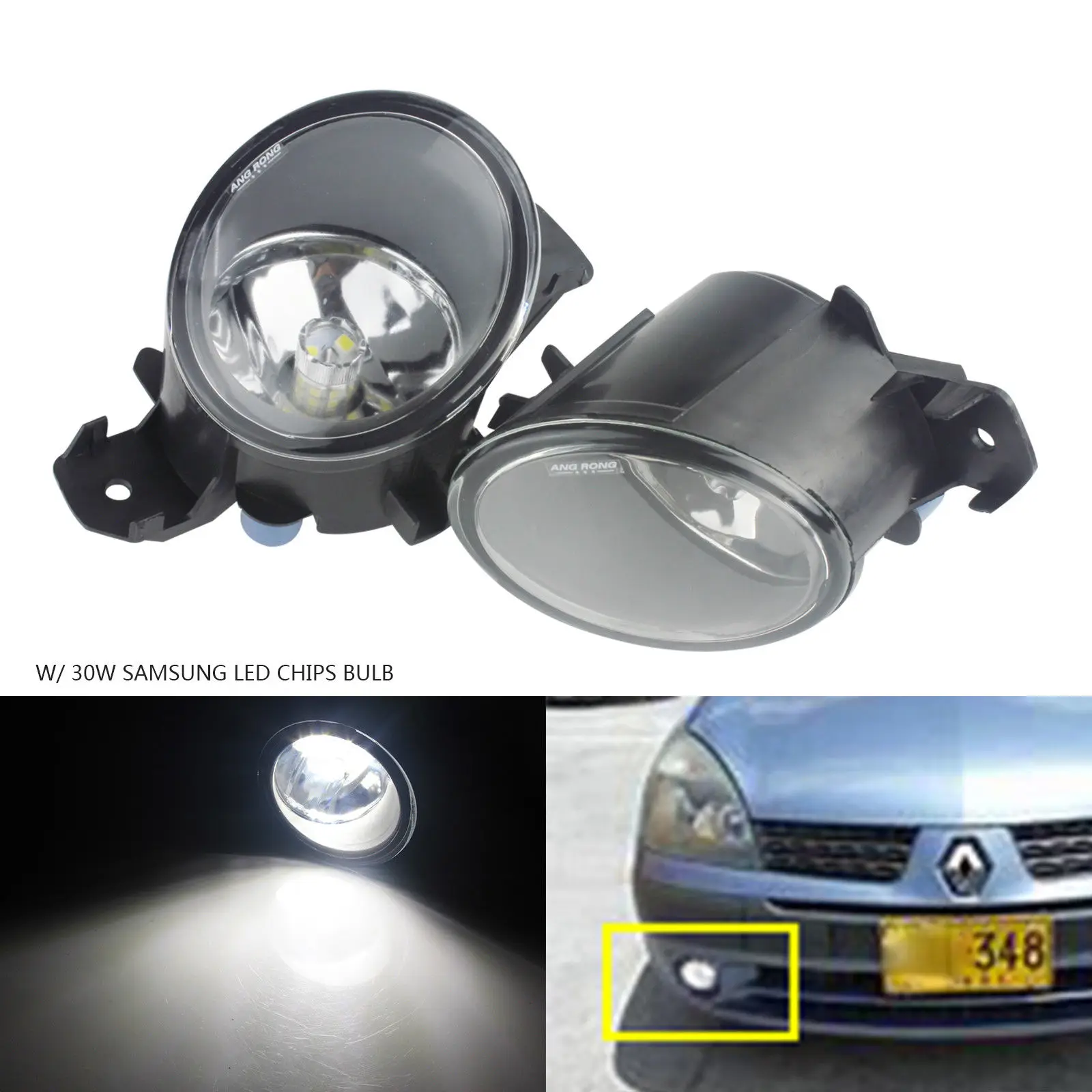 FITS AUDI A4 1994-2004 SET 2 x H7 CREE 16 LED HEADLIGHT BULBS FOG LIGHTS