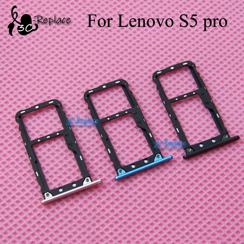 

For Lenovo S5 pro L58041 / For Lenovo S5 pro GT L58091 Sim Tray Micro SD Card Holder Slot Parts Sim Card Adapter