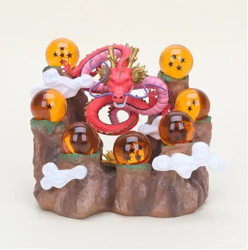 15 см мяч Z Сон Гоку Shenlong shenron figuera игрушка bolas de ручка переключения передач со стразами fundo Montanha fundo ПВХ modelo Figura игрушки
