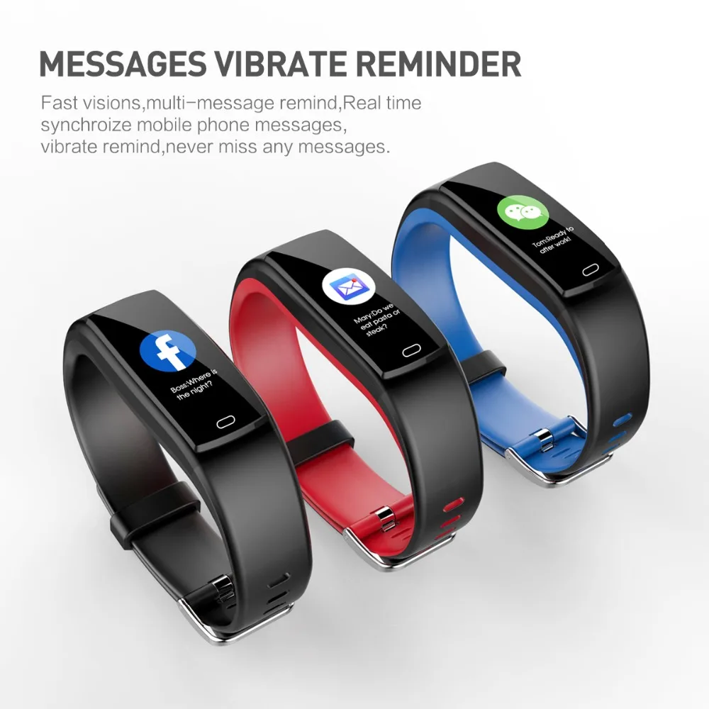 

Smart Watch Sports Fitness Activity Heart Rate Tracker Blood Pressure wristband IP67 Waterproof band Pedometer for IOS Android