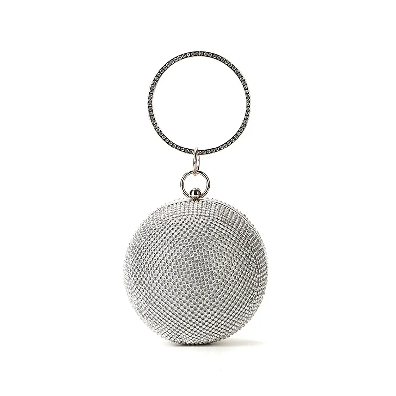 

by H effortless chic designers luxury bucket bag circular Diamonds bag evening bags for woman