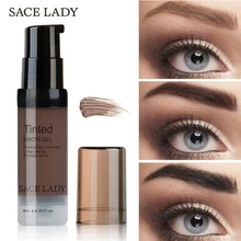 Гелевый крем для бровей водонепроницаемый длинный-прочный усилитель тени для бровей Макияж черный коричневый пигмент 6 цветов