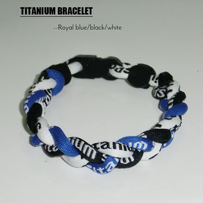 Модные украшения лечебный Магнитный титановый 3-веревка жгутовый браслет для бейсбола спортивного