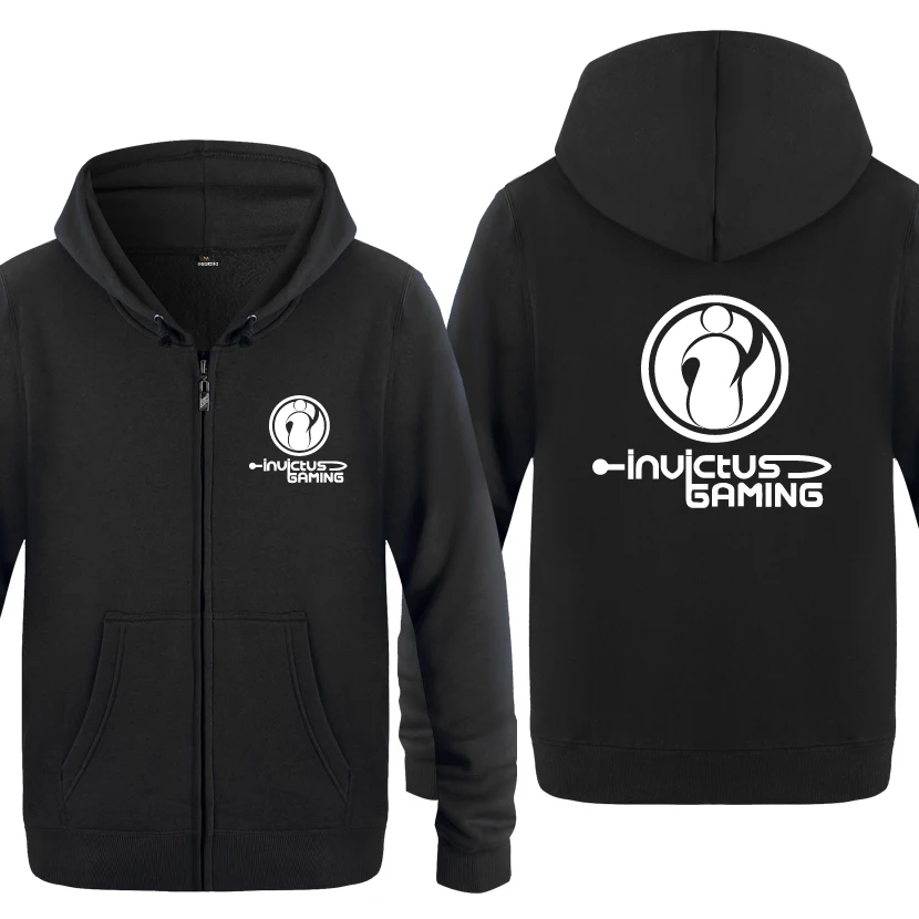  Dota Dota2 Game Sweatshirts Men 2018 Mens Zipper Hooded Fleece Hoodies Cardigans
