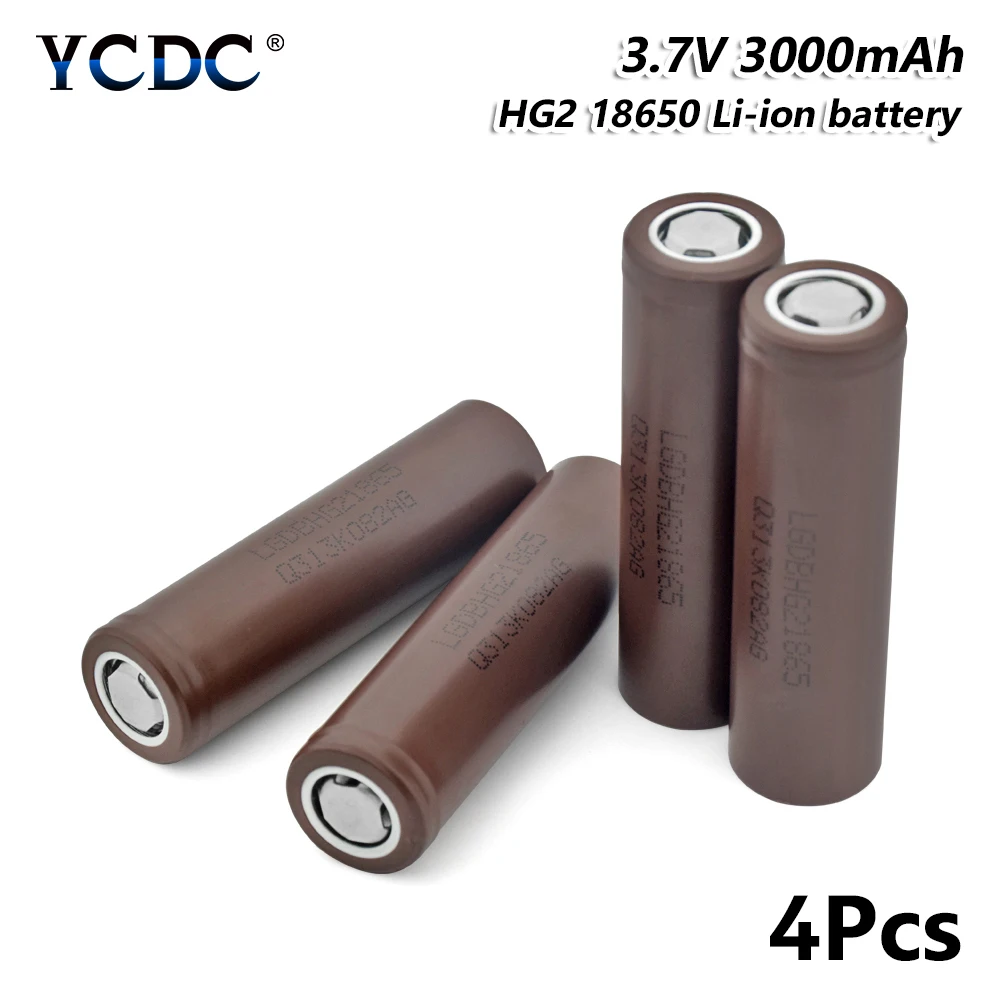 18650 аккумулятор HG2 3000mah 3,7 v литий-ионная аккумуляторная батарея для электронной сигареты фонарик 18650 литиевая батарея Макс. 20А разряда