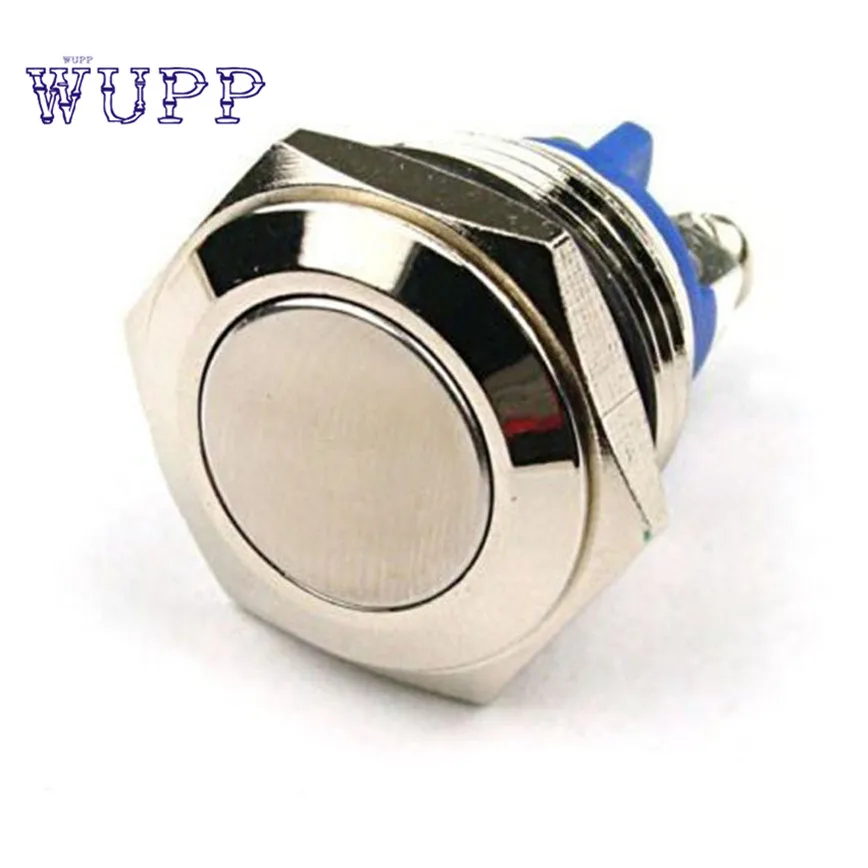

Vehicle car button switch 16mm Anti-Vandal Momentary Steel Metal Push Button Switch Flat Top