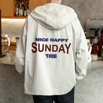 

2019 Summer Korean Version Of The New Comfortable Solid Color Youth Tooling PopularPort Wind Trend Handsome Casual Jacket Hooded