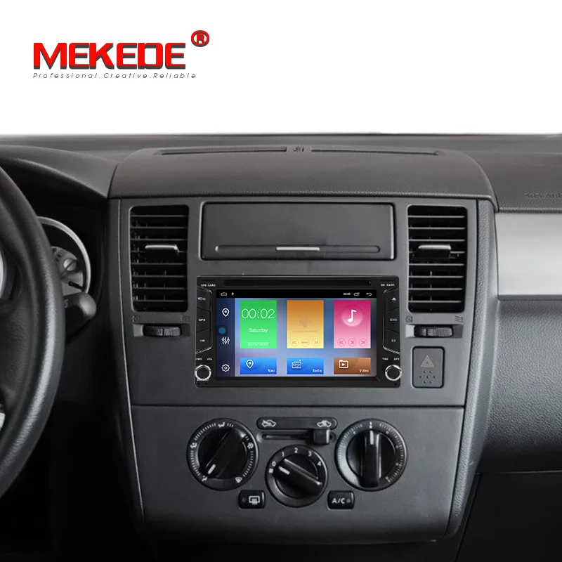 Cheap MEKEDE HD 2Din Android 9.1 Car Multimedia Player RAM 2G + ROM 32G GPS Navigation BT DAB FM USB wifi No dvd Car 2 DIN Radio 5