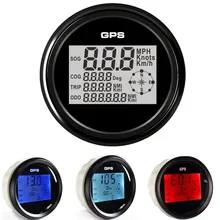 Pack of 1 85mm Digital GPS Speedometers 0 999 LCD Waterproof Speed Odometers Mileometers 9 32V