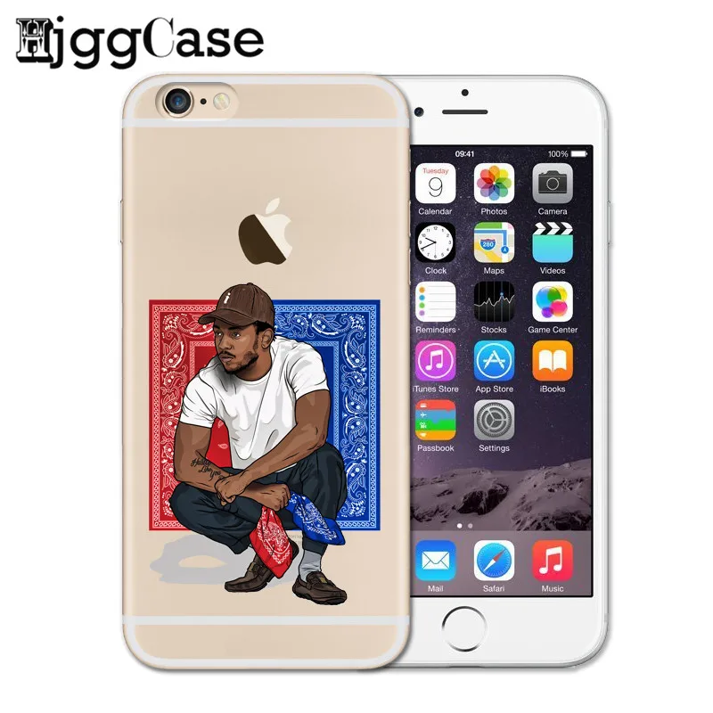 

Soft TPU Kendrick Lamar Bloods And Crips Phone Cases For iPhone X 8 8Plus 7 6 6S Plus 5 5s SE Case Fashion Phone Bags Back Cover