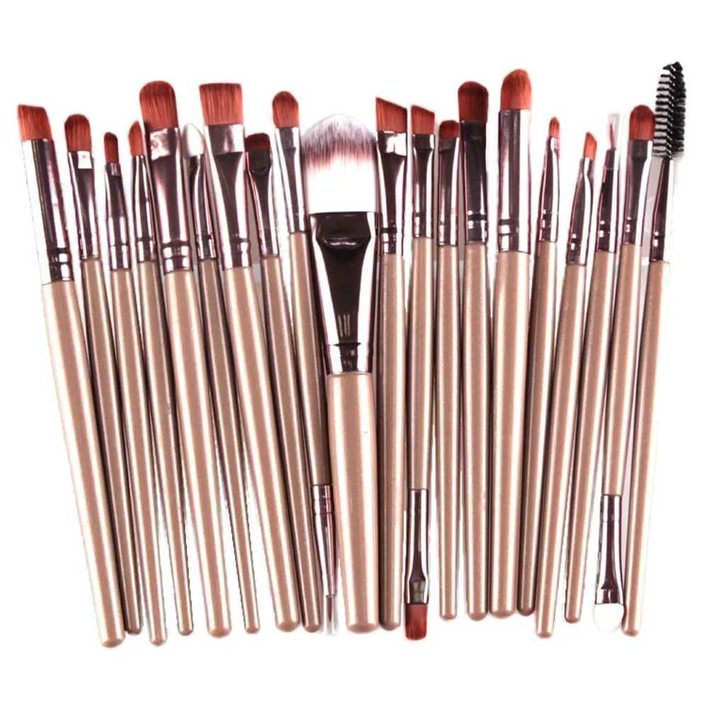 

New Fashion Style 20 pcs Makeup Brush Set tools Make-up Toiletry Kit Wool Make Up Brush Set Кисть для мкияж zsmw