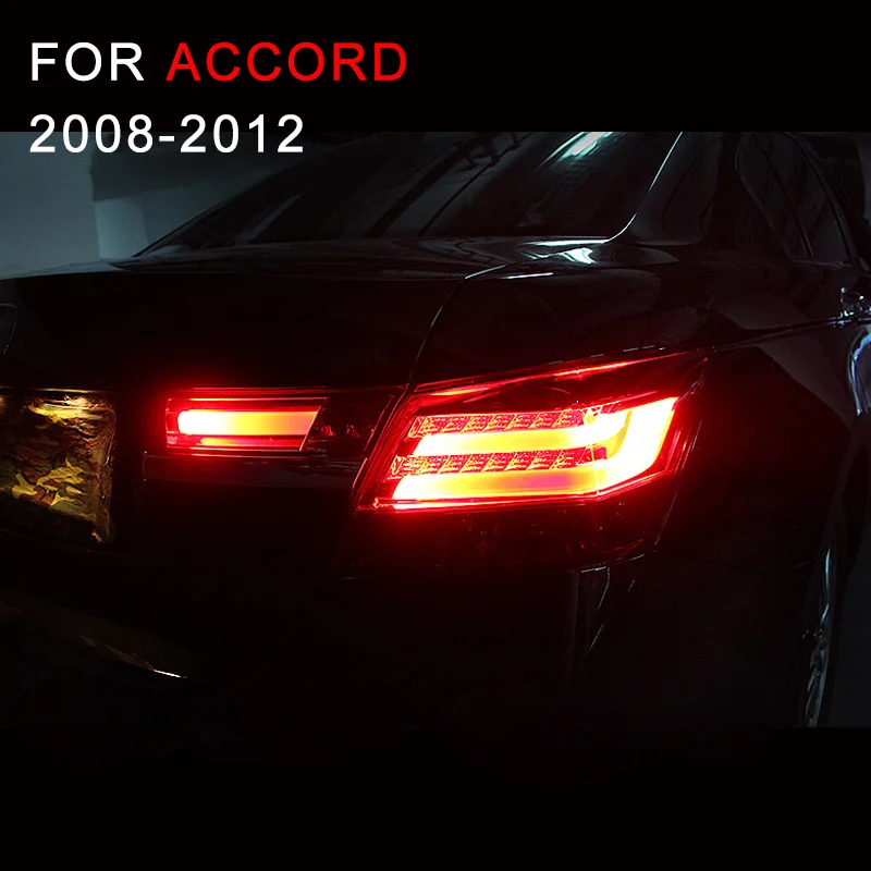 Светодиодный задний фонарь светильник в сборе для Honda Accord 2008 2009 2010 2011 2012 Светодиодный Фонарь Лампа фонарь заднего хода сигнала поворота светильник тормозной светильник