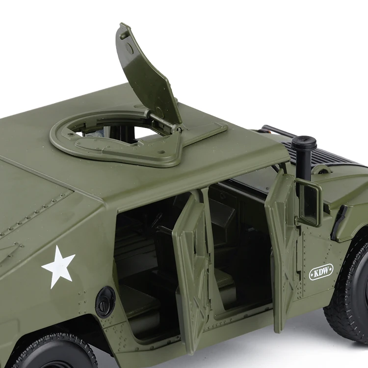 Сплав литья под давлением 1:18 Военная бронированная Hummer тактическая машина