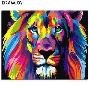 DRAWJOY картина в рамке DIY картина по номерам картина маслом Бабочка и цветок домашний декор для гостиной 40*50 см GX21627 - Цвет: GX8999