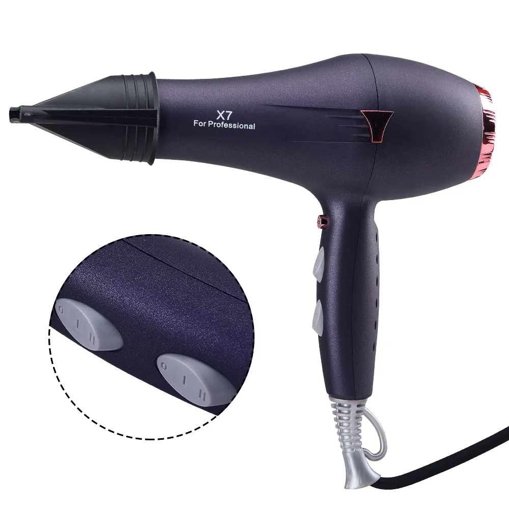 

ITAS77002 2400W Negative Ion Hair Dryer High Power Student Mute Blow Dryer Hot and Cold Wind Hairstyle Dormitory Home Salon