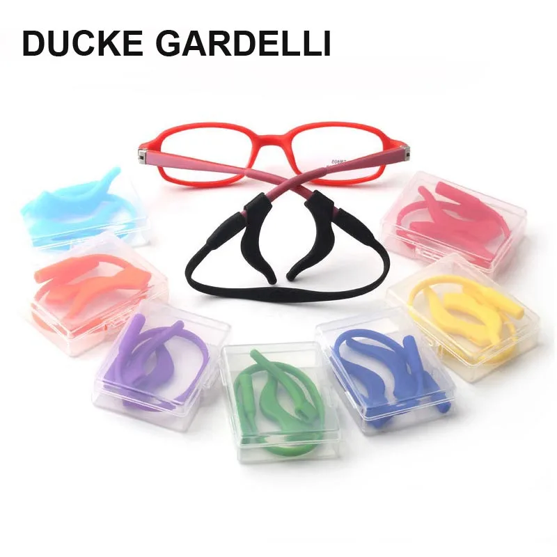 

DUCKE GARDELLI Children's glasses lanyard Silicone Anti-slip Holder For Glasses Ear Hook Eyeglass Temple Tip Rope 0502