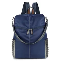 Оптовая mochila feminina 2017 новый Корейский нейлон ткань мешок большой емкости студент мешок водонепроницаемый заклепки мешок