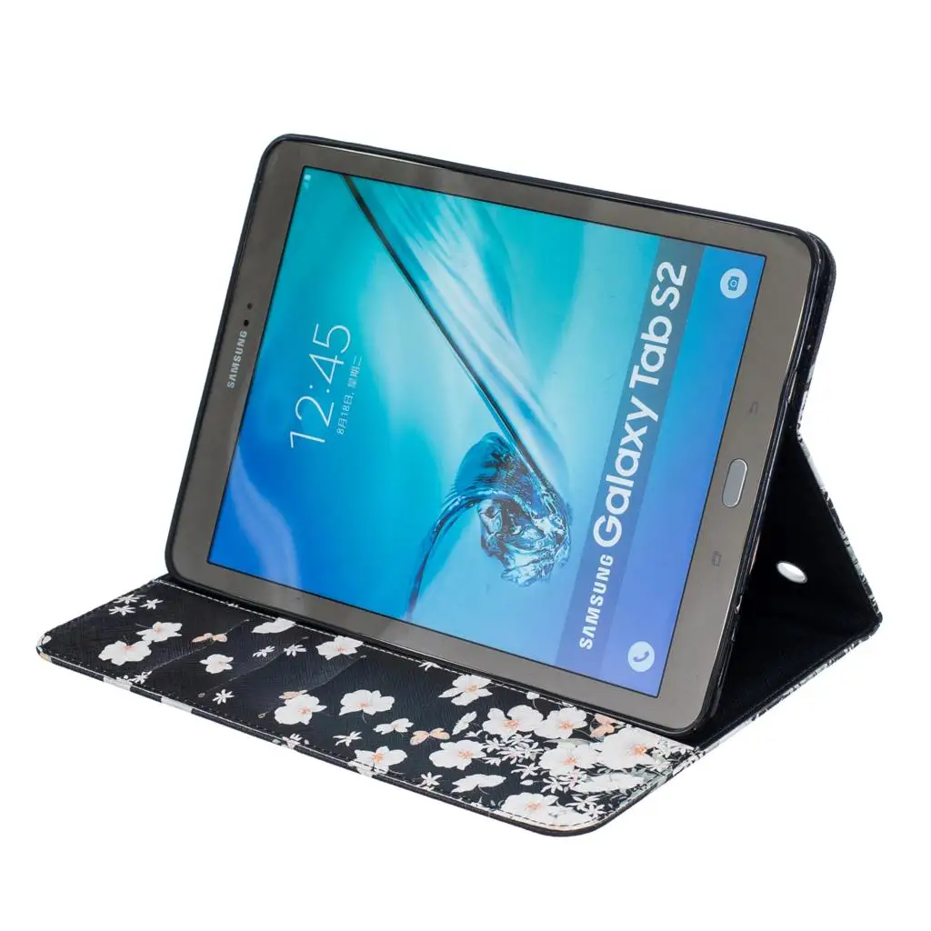 Capa para tablet com suporte de couro