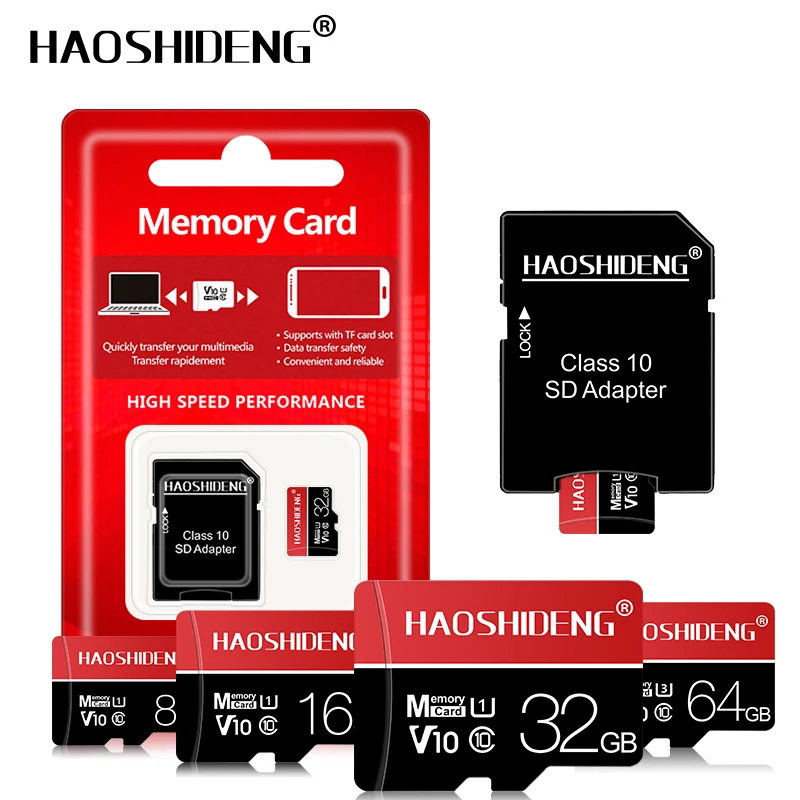 

High quality micro sd memory card 128GB 64GB tarjeta micro sd card 32GB 16GB 8GB 4GB flash card Class 10 SD / TF card wholesale