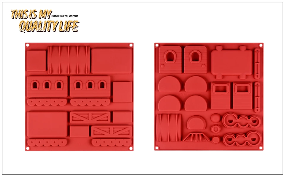 SJ, форма для Рождественского торта, украшение пряничного поезда, силиконовые формы для выпечки, одобрено FDA, мусс, ремесло, форма для выпечки торта, лоток