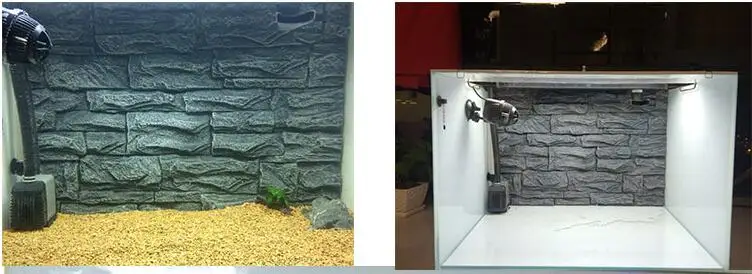 Рептилия ящик для насекомых аквариум украшения 3D фон стены каменный узор Змея геккон ящерица рыба, черепаха лягушка вивария террариум