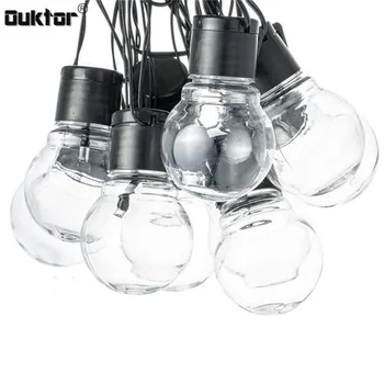 

10M 38 LED Christmas Globe LED Festoon Bulb Led Garlands Fairy String Light Waterproof Party Garden Home Decoration Outdoor