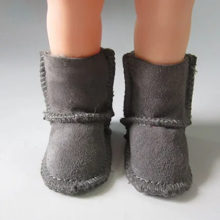 1 шт. мини кукольная обувь шерстяные сапоги для 1/4 1/3 bjd кукла и 16 дюймов 40 см кукла Шэрон(без коробки - Цвет: gray