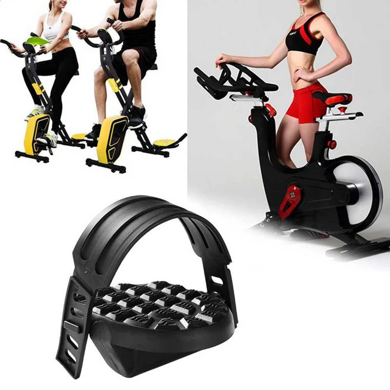 Универсальная велосипедная педаль для тренажерного зала, магнитная педаль для упражнений, Спортивная велосипедная педаль, аксессуары, регулируемая Нескользящая прочная пластиковая P
