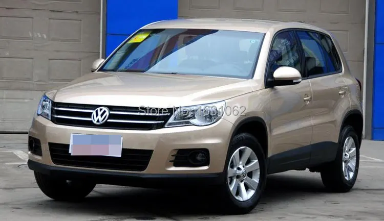 Для VW Tiguan светодиодный автомобильный Головной фонарь 2010-2012 год черный цвет PW