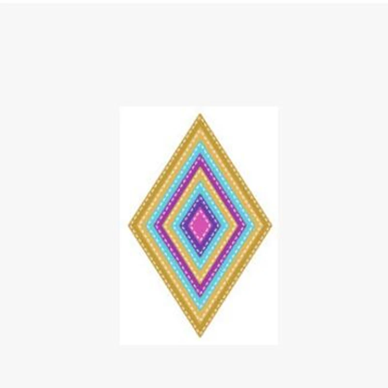 

YLCD685 Quadrilateral Metal Cutting Dies For Scrapbooking Stencils DIY Album Paper Cards Decoration Embossing Folder Die Cutter