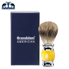 Grandslam, лучшая щетка для бритья из барсука, Мужская очистка, очистка лица, бритва с двойным краем, безопасная прямая Классическая бритва