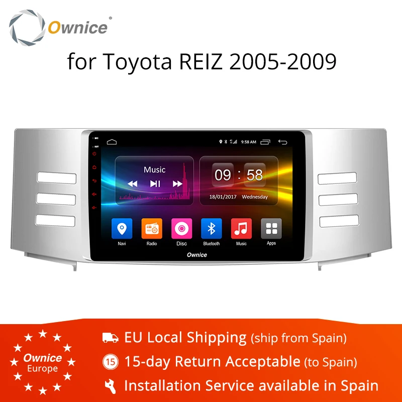 Ownice K1 K2 K3 Android 9.0 8 Core Car GPS Navi For Toyota Reiz Mark X