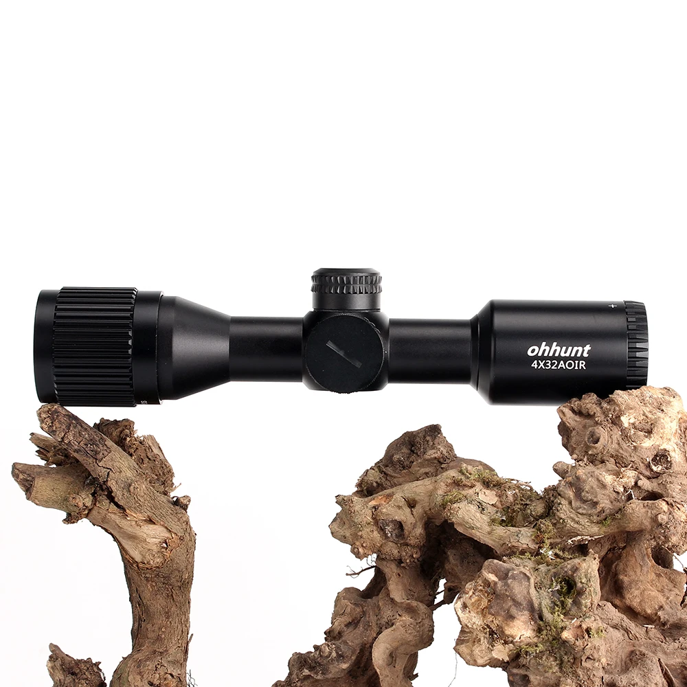 ohhunt 4X32 AOIR Compact Hunting Tactical Wide Angle Riflescopes Mil Dot Illuminated Reticle Turrets Reset Optics Rifle Scope (8)